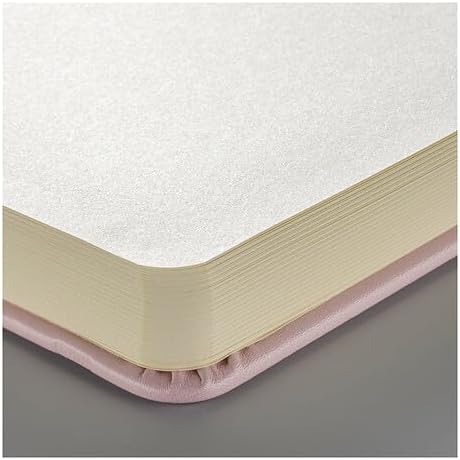 Talens Art Creation Sketchbook, Pastel Pink, 80 Sheets, 4.7 x 4.7 in | Hard-Bound Pocket Notebook, 140 GSM/94 lbs Paper, Acid-Free Cream Blank Paper, Ribbon Bookmark, and Elastic Closure