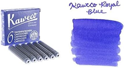 Kaweco Classic Sport Fine Nib Fountain Pen + Pack of 6 Blue Ink Cartridges Set (Burgundy)