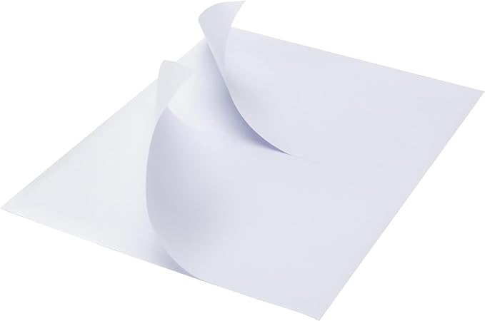 MFLABEL Half Sheet Shipping Labels - 100 Self Adhesive Sticker Sheets for Laser & Inkjet Printers, Waterproof & Smudge-Free, with 12 Free Fragile Labels for Packaging, Shipping and Crafting