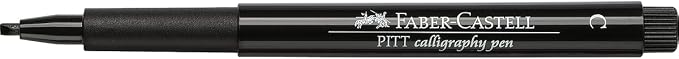 A.W. FABER CASTELL USA FC800073T FC800073 Pitt Calligraphy 2Mm Blk Bc,Black