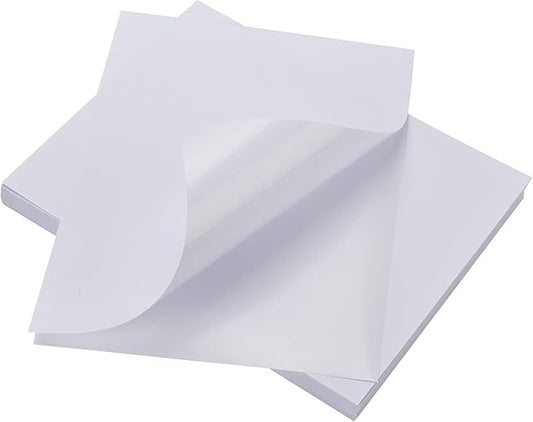 LabelMore 8.5 x 11 Full Sheet Sticker Label for Laser & Inkjet Printers, 4000 mailing Shipping Labels, White