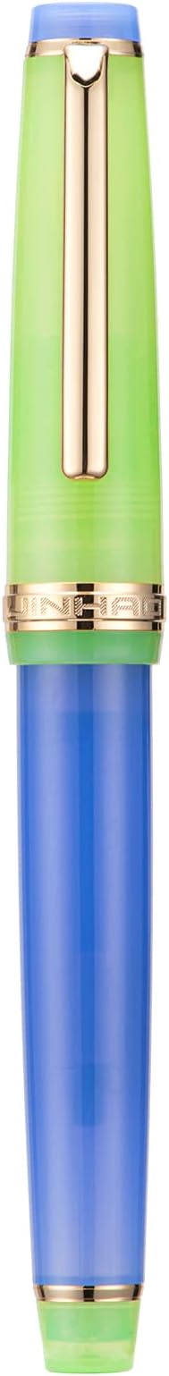 3 Jinhao 82 Fountain Pen Transparent Mixed Morandi Color Acrylic Medium Point Gold Trim with Converter Set