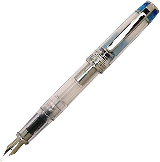 Iro-Ai Pilot Fountain Pen Transparent Light Blue Fine Point P-FPR-1-TLB-F With Original Stylus Ballpoint Touch Pen
