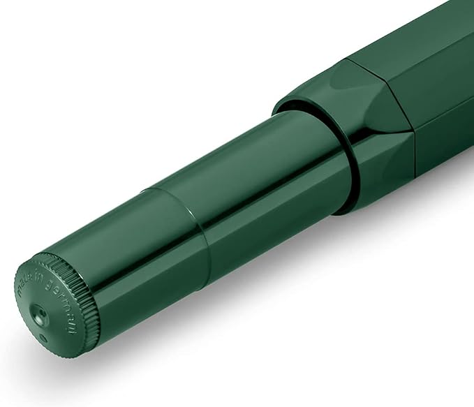 Kaweco CLASSIC SPORT Fountain Pen Green with 23 Carat Gold-Plated Steel Nib and Iridium Tip for Ink Cartridges I Sport Fountain Pen 13 cm I Nib: EF (Extra Fine)