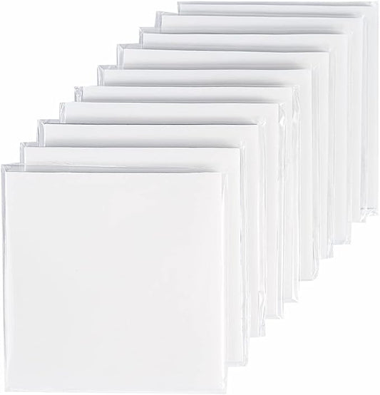 Transparent Sticky Notes,3x3 Inch Clear Sticky Notes,Waterproof White Bible Sticky Note,Transparent Stickers for School Supplies College(10 Packs,500 Sheets)