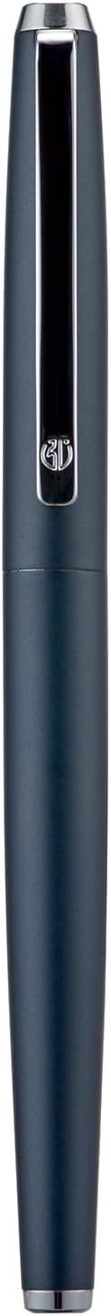 HongDian 525 Dark Blue Fountain Pen, Extra Fine Nib Classic Pen Includes Metal Pen Case and Refillable Converter