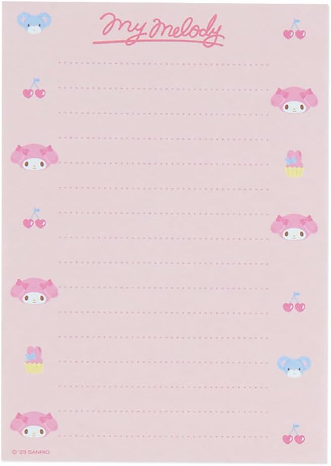 Sanrio My Melody 8 Design Memo 016951