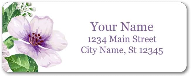 Personalized Return Address Labels - Lovely Orchids - 30-1000 Custom Self-Adhesive Stickers