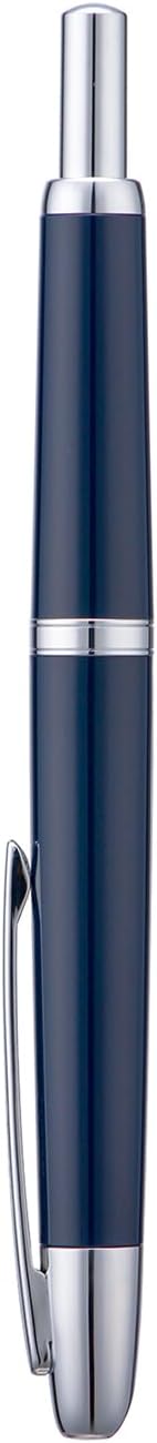 Jinhao 20 Press Retractable Fountain Pen Medium Nib with Converter Resin Writing Gift Pen, Dark Blue