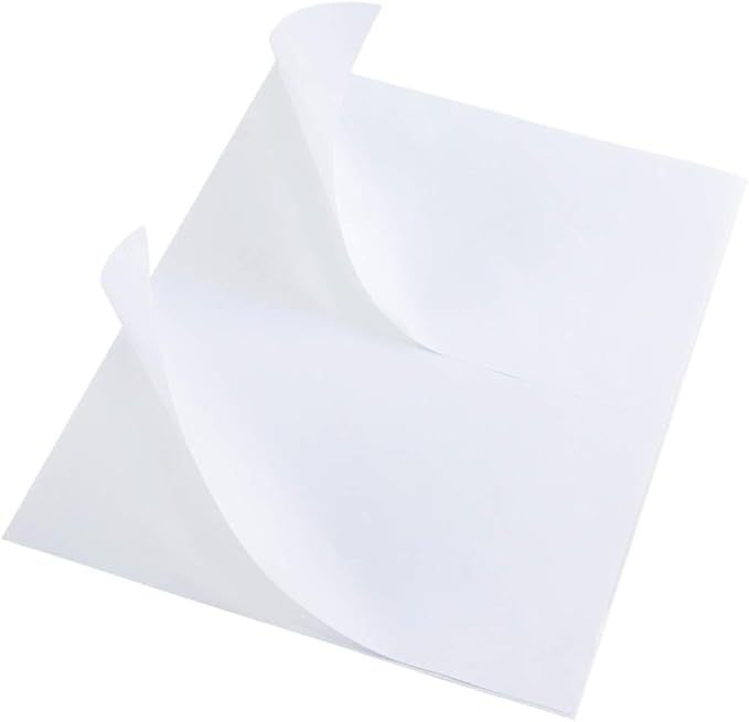 L LIKED 100 Half Sheet Shipping Labels, 2 per Sheet, 5.5 x 8.5 inchh, for Laser & Inkjet Printer (50 Sheets)
