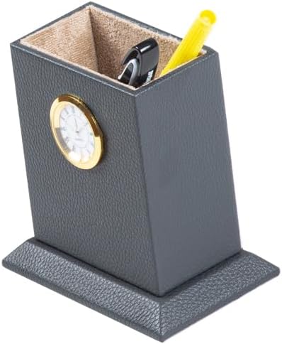 Bonded Leather Desk Organizer Set – Executive 12-Piece Desk Mat, Name Plate, Pens, Coasters & Office Accessories – Office Organization & Decor