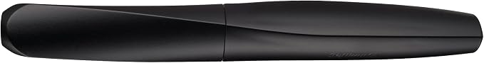 Pelikan Twist Fountain Pen with 1 Ink Cartridge, Medium Nib, Black, Boxed (946806)