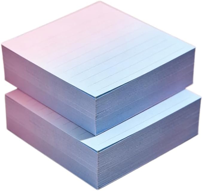800 Sheet /2 Pad Blue Small Note Pad with Lines 4x4,400Sheet/Pad Not Sticky,Not Loose,Square Note Paper Cube Refill Memo Pads Mini Paper Reminders Office Writing Supplies Crafts&School Supplies