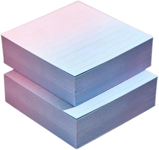 800 Sheet /2 Pad Blue Small Note Pad with Lines 4x4,400Sheet/Pad Not Sticky,Not Loose,Square Note Paper Cube Refill Memo Pads Mini Paper Reminders Office Writing Supplies Crafts&School Supplies