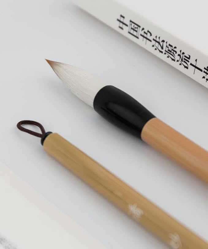 Chinese Calligraphy Brushed, Chinese Brush, QingMiao Weasel Hair Chinese Brush set, Chinese ink brush for Script 2-10cm, Suitable for Regular Script, Running Script and Cursive (Qing Miao S M L 3/pk)