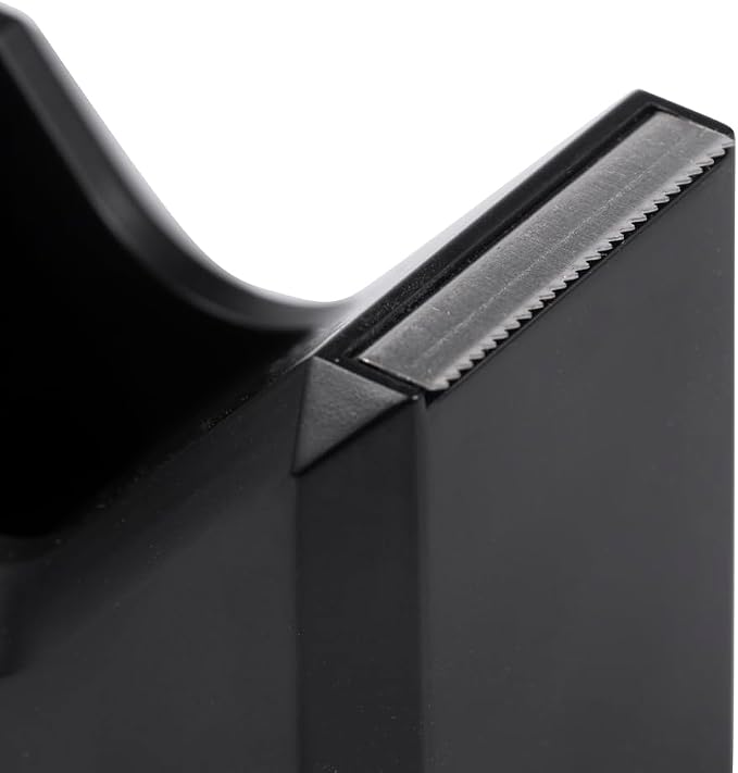 JAM PAPER Colorful Desk Tape Dispensers - Black - 3/Pack