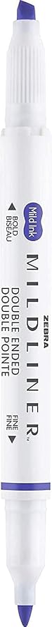 Zebra Pen Mildliner Double-Ended Highlighter Marker Set, Broad and Fine Point Tips, No Bleed, Ideal for Bible Highlighting Journaling, School and Office Supplies, 18 Assorted Colors, Pack of 18