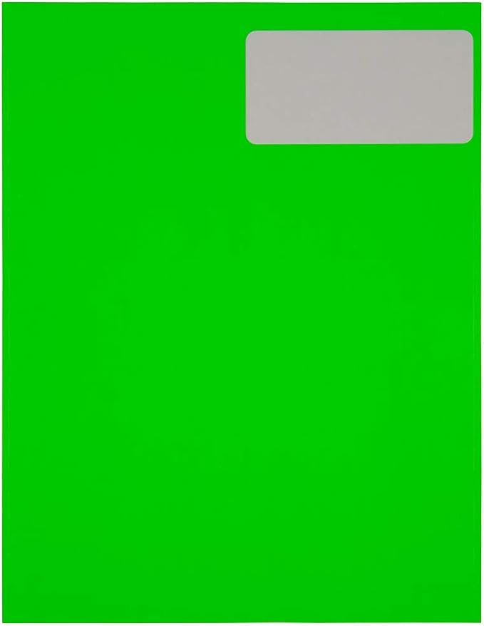 JAM PAPER Shipping Address Labels - Standard Mailing - 2 x 4 - Neon Fluorescent Green - 120/Pack
