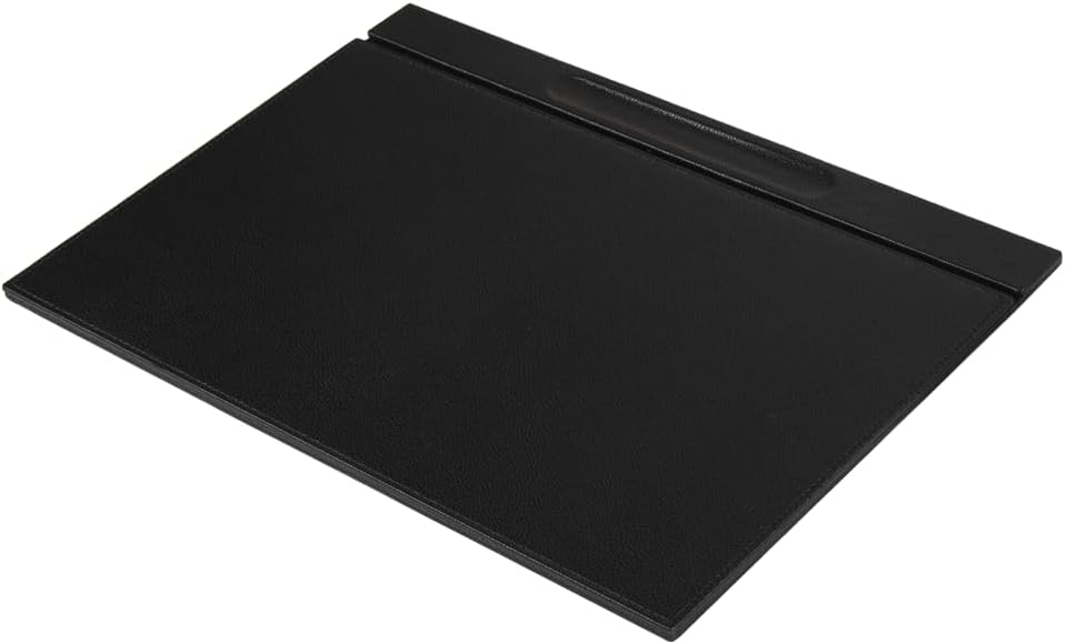 Luna Luxury Leather Desk Set for Men – 10 Piece Executive Office Desk Organizer Set with Document Tray, Desk Pad, Pen Holder, A5 Agenda with Fountain Pen Set – Multiple Color Options (Black)