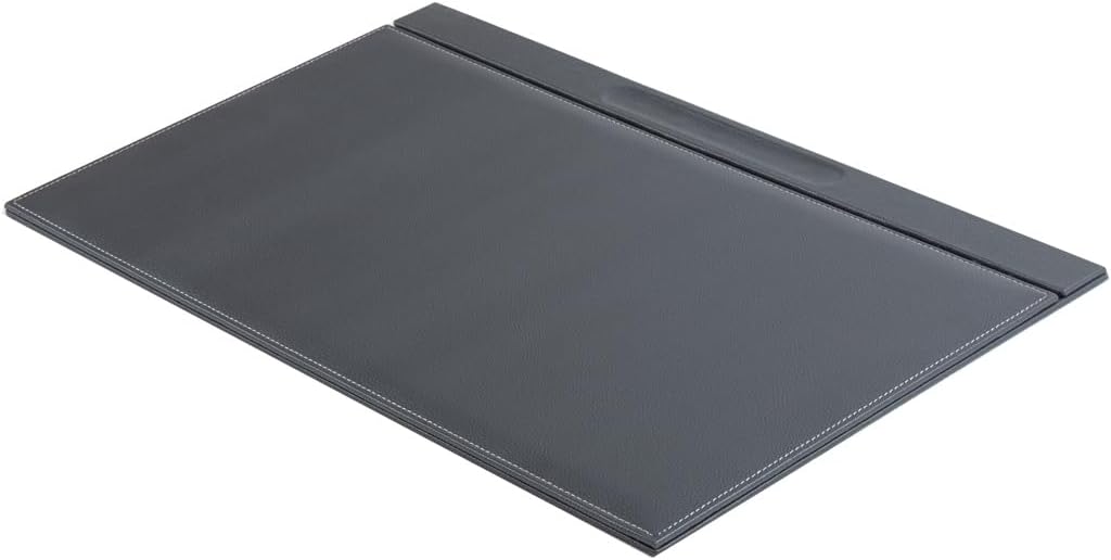 Bonded Leather Desk Organizer Set – Executive 12-Piece Desk Mat, Name Plate, Pens, Coasters & Office Accessories – Office Organization & Decor