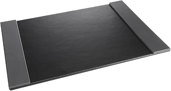 Artistic Monticello Executive Desk Pad, Smooth Writing Desk Mat That Protects Desktop from Scratches & Stains, 24" x 19", Black/Gray