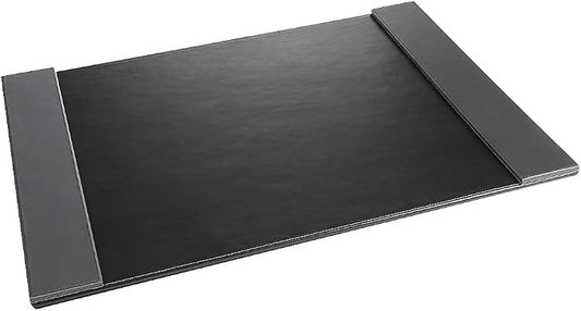 Artistic Monticello Executive Desk Pad, Smooth Writing Desk Mat That Protects Desktop from Scratches & Stains, 24" x 19", Black/Gray