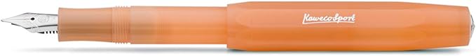 Kaweco Frosted Sport Fountain Pen - Soft Mandarin, Broad