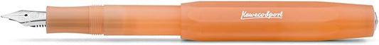Kaweco Frosted Sport Fountain Pen - Soft Mandarin, Broad