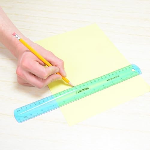 Westcott Shatterproof Ruler, 12-Inch, Blue, 16010