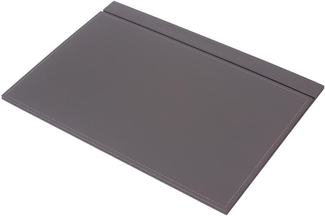 Luna Luxury Leather Desk Set – 9 Piece Executive Desk Organizer with Desk Pad, Fountain Pen Set, Pen Holder & A5 Note Case – Professional Office Desk Accessories – Multiple Colors (Gray)