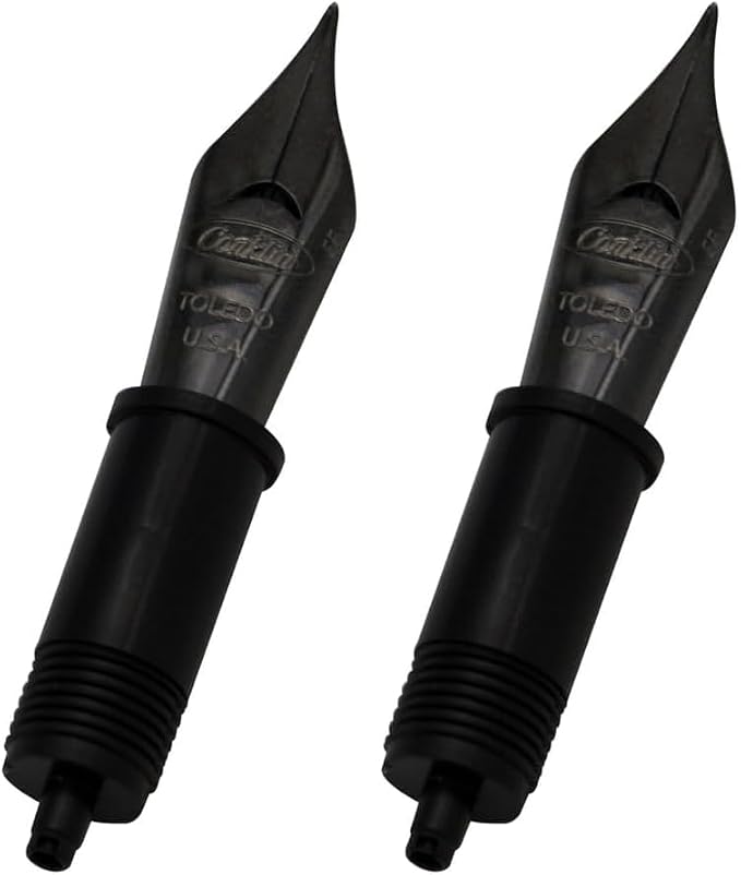 Conklin #6 JoWo Stainless Steel Nib (Black) - Fine Nib (Pack of 2)
