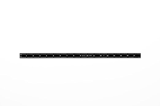 PEC Tools Flexible Metal Ruler Set (6"+18"), Premium Stainless Steel with Black Chrome Finish, 16R Graduation (1/32", 1/64", 1/50", 1/100"), Easy to Read Machinst Rule for Professionals, Made in USA