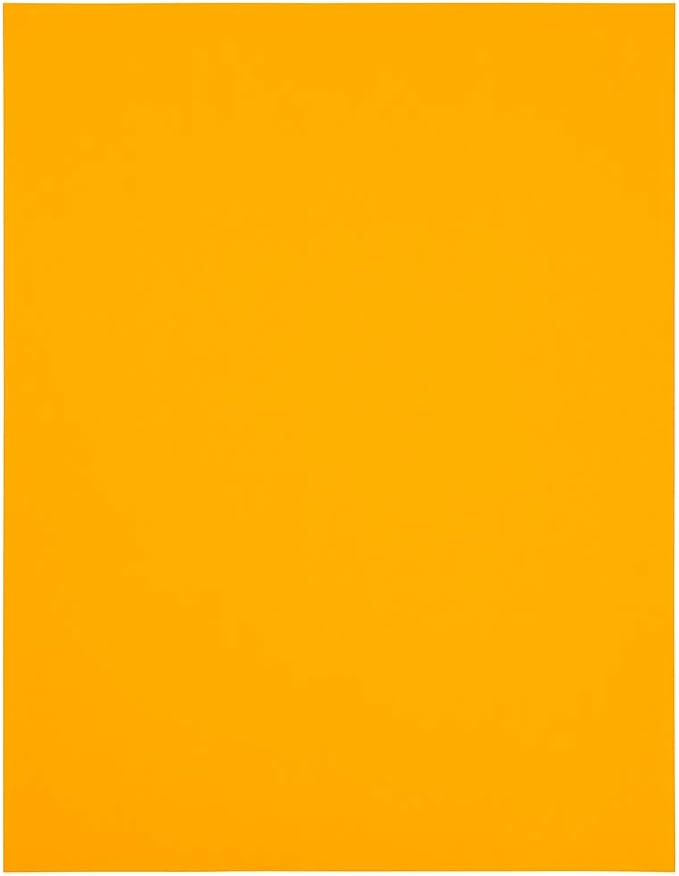 JAM PAPER Shipping Labels - Half Page - 5 1/2 x 8 1/2 - Neon Orange - 50/Pack