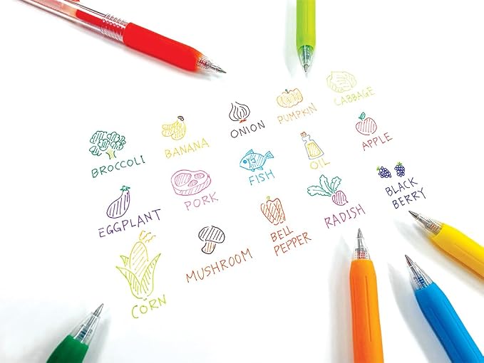 Zebra Pen SARASA Clip Retractable Gel Pen, Red Ink, 0.5mm, 12-Pack | Fine Point Tip, Water Based Ink, 75% Recycled Materials, Ideal for Journaling, Planners, School and Office Supplies (47330)