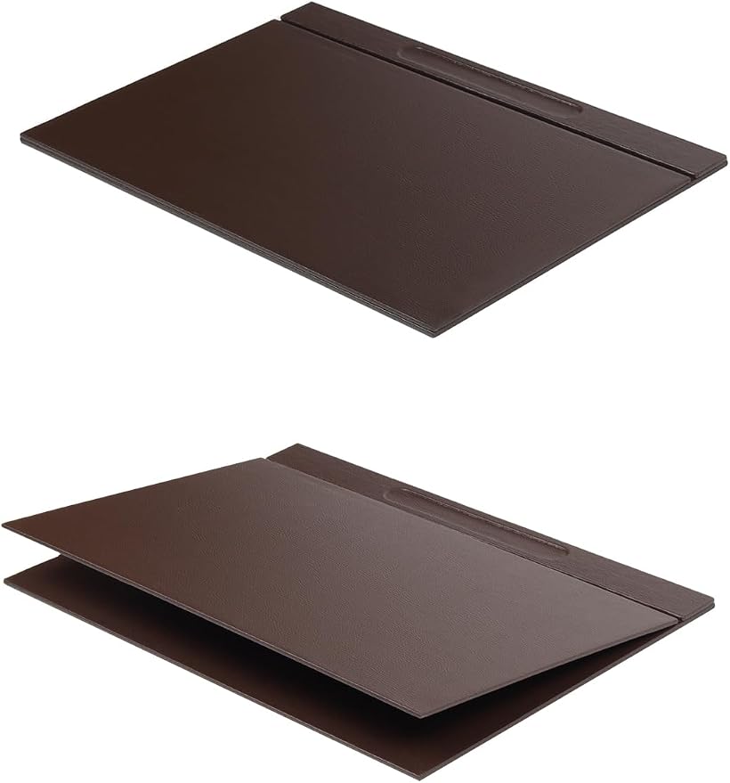 Galaxy Bonded Leather Executive Desk Set – 12-Piece Luxury Desk Organizer with Desk Pads, Double Document Rack, Name Plate, Pens & Office Accessories
