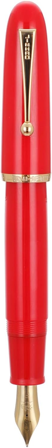 Jinhao 9019 Fountain Pen Dadao Series Vivid Red #8 Heartbeat Fine Nib Large Converter Smooth Writing Instrument