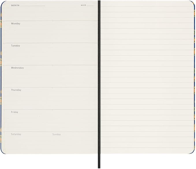 Moleskine Limited Edition Undated Planner Professional Silk, 12M, Large, Blue, Hard Cover (5 x 8.25)