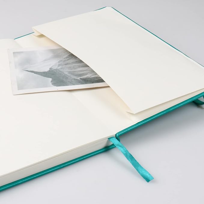 Journal notebook (A5-Dotted, Turquoise Color),192 Pages, Medium 5.7X8.3 inches - 80 gsm Thick Paper, Hardcover