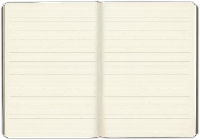 Gallery Leather Journal Notebook - 192 Pages, Softcover, For Men and Women, For Writing, Work & Travel, Handcrafted - Caribbean Aqua - 8 x 5.5, Desk Lined