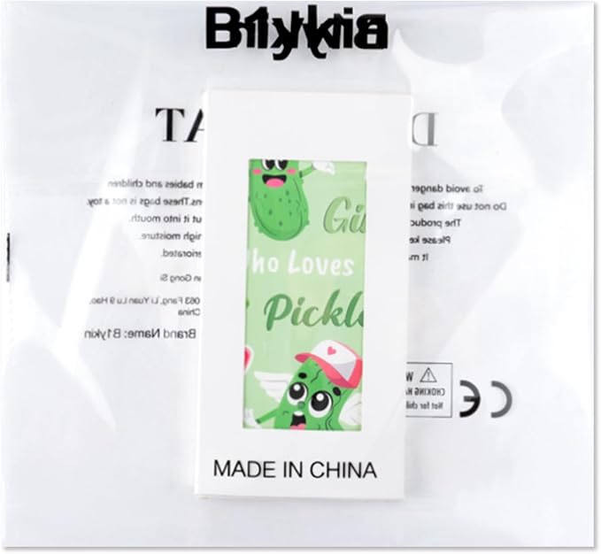 B1ykin Sticky Notes Set - 550 Sheets Memo Writing Pad New Pickles Design | Self-Stick Notes Pages, Teacher Appreciation Gift, School Office Supplies, Just A Girl Who Loves Pickles Design