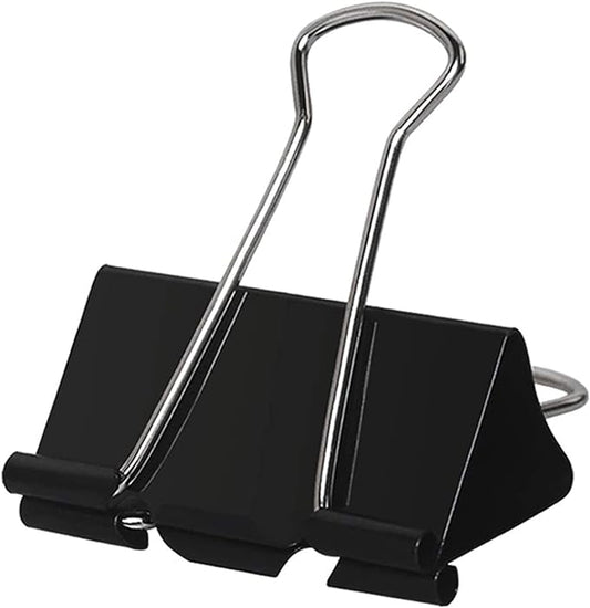 Large Binder Clips 2 Inch (60 Pack), Extra Large Binder Clips Big Paper Clamps for Office and Home Supplies, Black