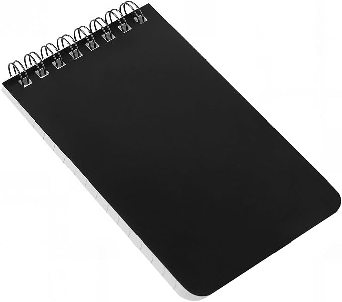 50 Pack Mini Spiral Notebooks, 3x5 Inches Pocket Notepad, 60Sheets/120Pages Memo Notepads for Home, Office, Travel, Black Cover