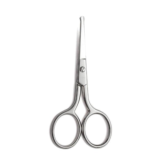 LIVINGO Nose Hair Scissors Rounded Tip Stainless Steel Beauty Shears | Straight Precision Blade, Multi-purpose Grooming, Eyebrow Eyelash Cuticle Facial Detail Care