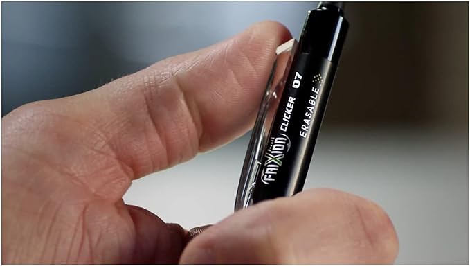 Pilot FriXion Clicker Erasable, Refillable & Retractable Gel Ink Pens Extra Fine Point 0.5mm, Erasable Pens, Multicolor Inks, 7-Pack