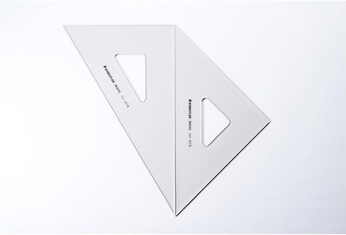 STAEDTLER 564 26 TN Ruler Triangle Ruler for Drafting Set Ink Edge Mars