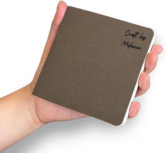 Watercolor Paper Sketchbook,3.9x3.9 Inch Mini Mixed Media Notebook,140lb/300gsm Artist Heavyweight Paper,30 Sheets Small Travel Drawing Journal for Adults,Painting,Watercolors,Art Supplies,Coffee
