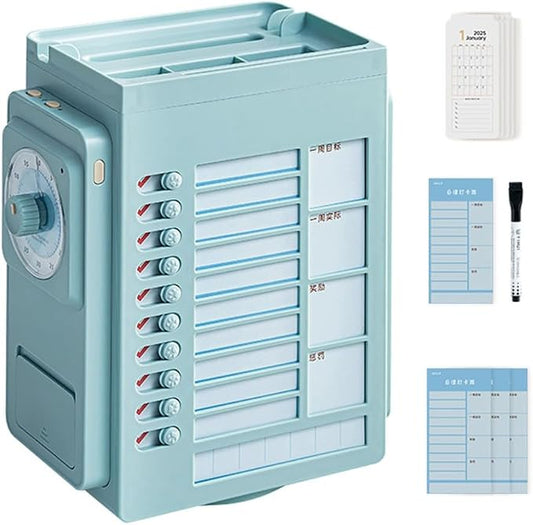 Desk Organizers with Visual Times Timer Rotating Pen Holder for School Office