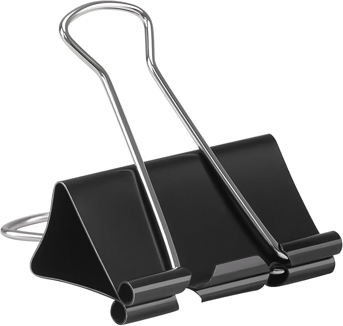 2 Inch 40 Pack Extra Large Binder Clips, Jumbo Paper Clips, Big Paper Clamps, Binder Clips Large Size for Home, School and Office Supplies | Extra Jumbo Size, Large Paper Clamps,Ideal for Home, School and Office Supplies