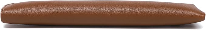 Slim Pencil Case Small Pencil Pouch Pen Case (Yellow Brown/FL)