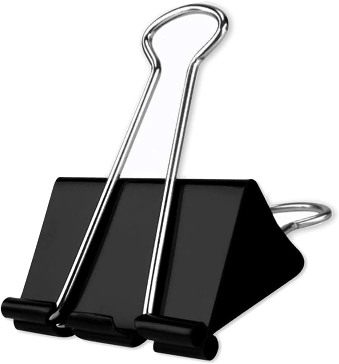 Extra Large Binder Clips 2.4 Inch(48 Pack), Upgrade Large Binding Clips Jumbo Paper Clips, Heavy Duty Big Clamps for Office and Home Supplies, Black | Heavy Duty Big Clamps for Office and Home Supplies, Black